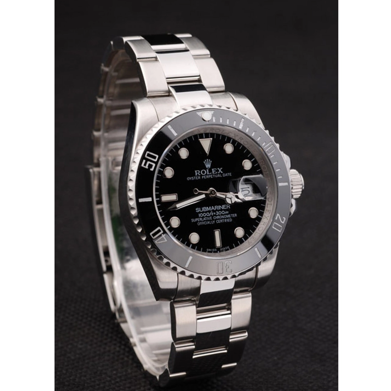 MiroTime 0816 Rolex Submariner Black Ceramic Bezel Black Dial 98235